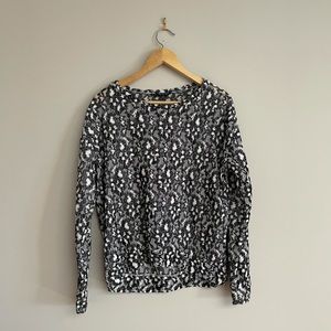 TOPSHOP Black and White Sweater